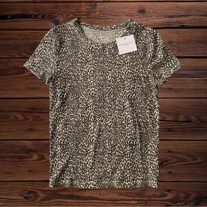 Leopard Print Short Sleeve Tee